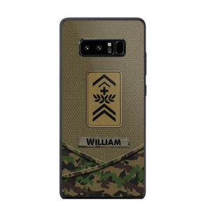 Personalized Swiss Veterans/Soldier Camo Flag Phone Case Printed 22OCT-HY25