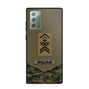 Personalized Swiss Veterans/Soldier Camo Flag Phone Case Printed 22OCT-HY25