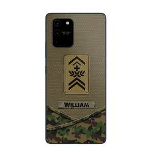 Personalized Swiss Veterans/Soldier Camo Flag Phone Case Printed 22OCT-HY25