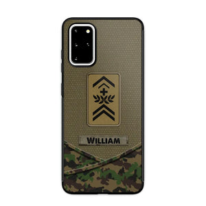 Personalized Swiss Veterans/Soldier Camo Flag Phone Case Printed 22OCT-HY25