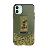 Personalized Australian Veterans/Soldier Camo Flag Phone Case Printed 22OCT-HY25