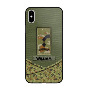 Personalized Australian Veterans/Soldier Camo Flag Phone Case Printed 22OCT-HY25