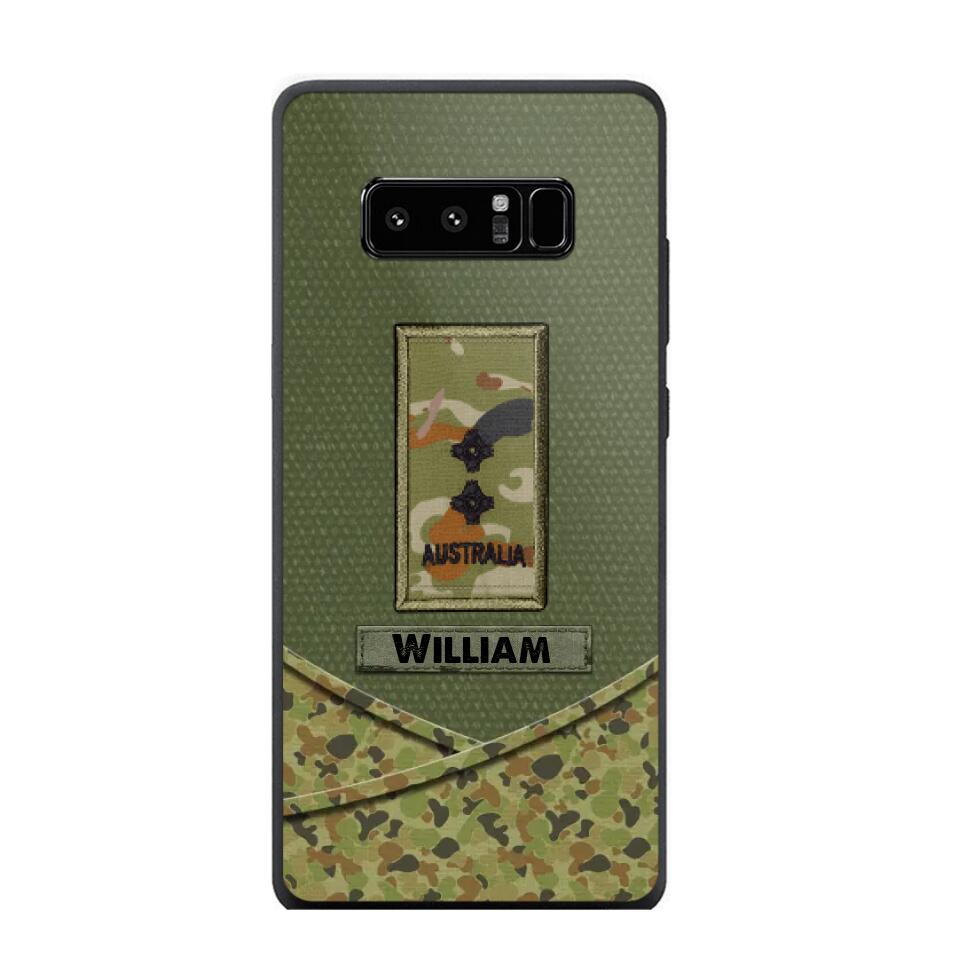 Personalized Australian Veterans/Soldier Camo Flag Phone Case Printed 22OCT-HY25