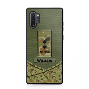 Personalized Australian Veterans/Soldier Camo Flag Phone Case Printed 22OCT-HY25