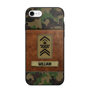 Personalized Swiss Veterans/Soldier Camo Phone Case Printed 22OCT-HY26