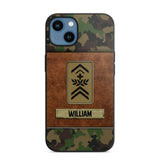 Personalized Swiss Veterans/Soldier Camo Phone Case Printed 22OCT-HY26