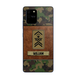 Personalized Swiss Veterans/Soldier Camo Phone Case Printed 22OCT-HY26