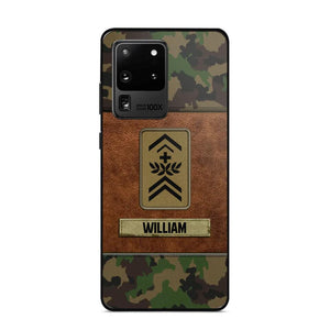 Personalized Swiss Veterans/Soldier Camo Phone Case Printed 22OCT-HY26