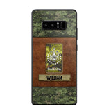 Personalized Canadian Veterans/Soldier Camo Phone Case Printed 22OCT-HY26