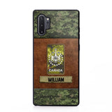 Personalized Canadian Veterans/Soldier Camo Phone Case Printed 22OCT-HY26