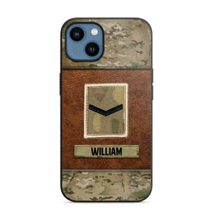 Personalized British Veterans/Soldier Camo Phone Case Printed 22OCT-HY26