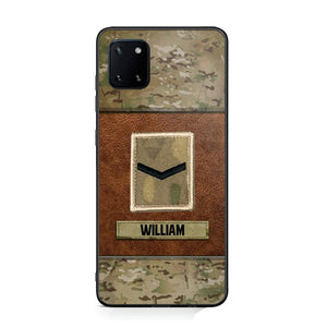 Personalized British Veterans/Soldier Camo Phone Case Printed 22OCT-HY26