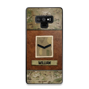 Personalized British Veterans/Soldier Camo Phone Case Printed 22OCT-HY26