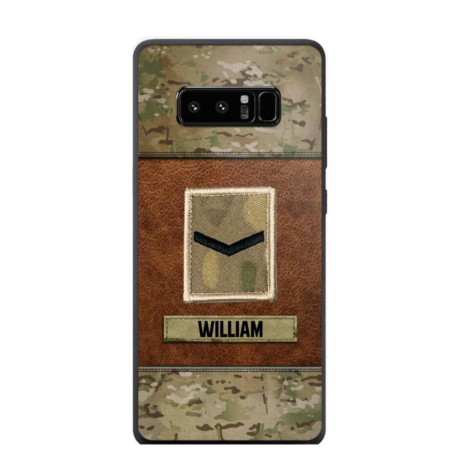 Personalized British Veterans/Soldier Camo Phone Case Printed 22OCT-HY26