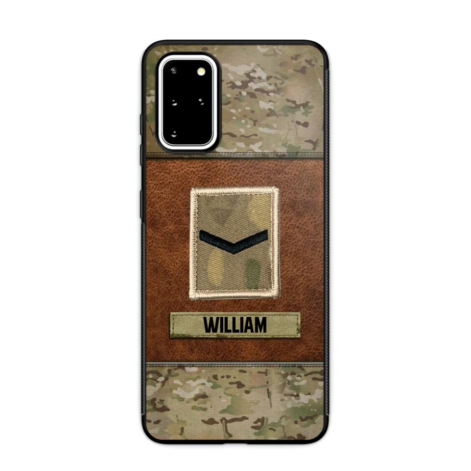 Personalized British Veterans/Soldier Camo Phone Case Printed 22OCT-HY26