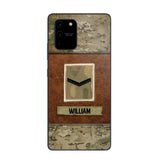 Personalized British Veterans/Soldier Camo Phone Case Printed 22OCT-HY26