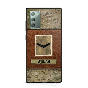 Personalized British Veterans/Soldier Camo Phone Case Printed 22OCT-HY26