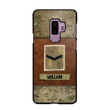 Personalized British Veterans/Soldier Camo Phone Case Printed 22OCT-HY26