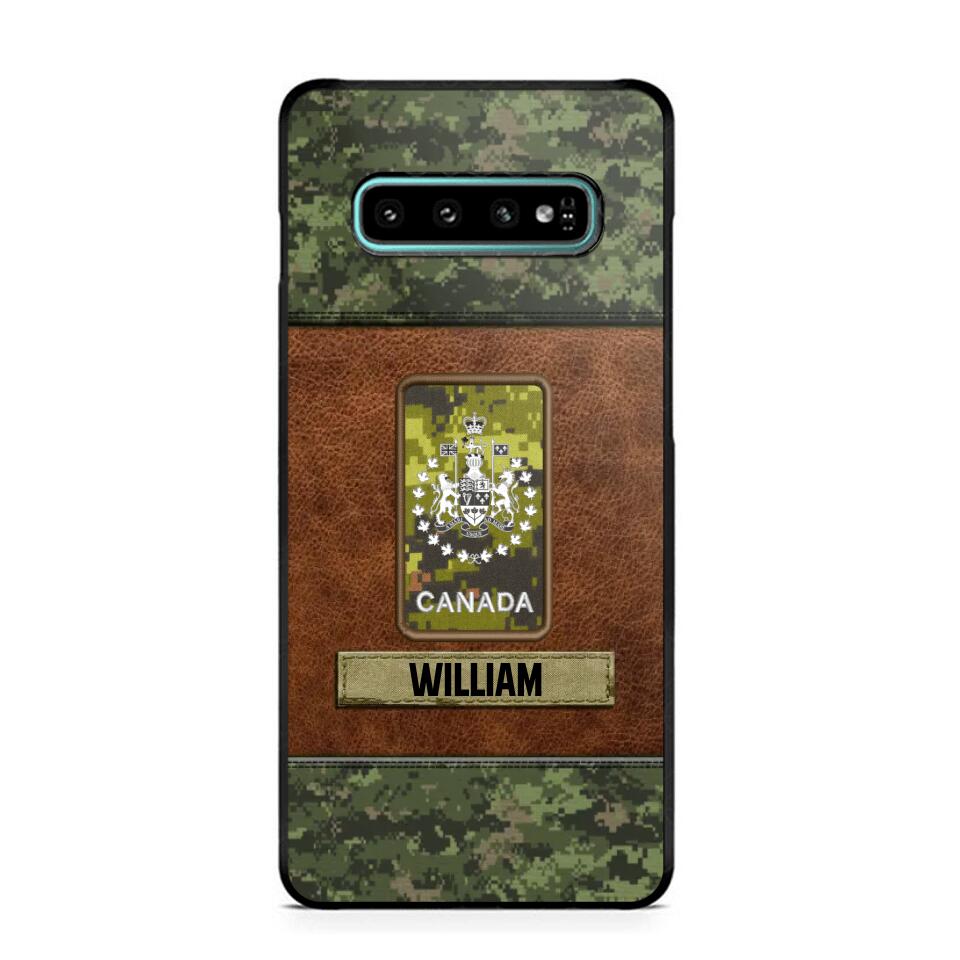 Personalized Canadian Veterans/Soldier Camo Phone Case Printed 22OCT-HY26