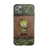 Personalized Canadian Veterans/Soldier Camo Phone Case Printed 22OCT-DT26