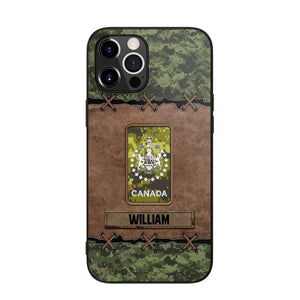 Personalized Canadian Veterans/Soldier Camo Phone Case Printed 22OCT-DT26