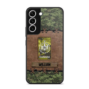 Personalized Canadian Veterans/Soldier Camo Phone Case Printed 22OCT-DT26