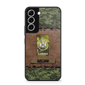 Personalized Canadian Veterans/Soldier Camo Phone Case Printed 22OCT-DT26