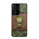 Personalized Canadian Veterans/Soldier Camo Phone Case Printed 22OCT-DT26