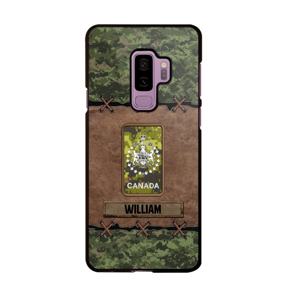 Personalized Canadian Veterans/Soldier Camo Phone Case Printed 22OCT-DT26