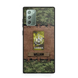 Personalized Canadian Veterans/Soldier Camo Phone Case Printed 22OCT-DT26