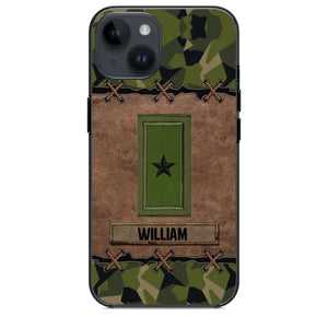 Personalized Swedish Veterans/Soldier Camo Phone Case Printed 22OCT-DT26