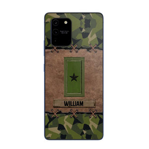 Personalized Swedish Veterans/Soldier Camo Phone Case Printed 22OCT-DT26