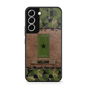 Personalized Swedish Veterans/Soldier Camo Phone Case Printed 22OCT-DT26