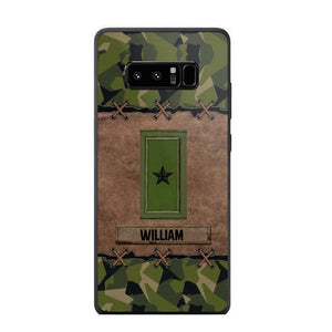 Personalized Swedish Veterans/Soldier Camo Phone Case Printed 22OCT-DT26