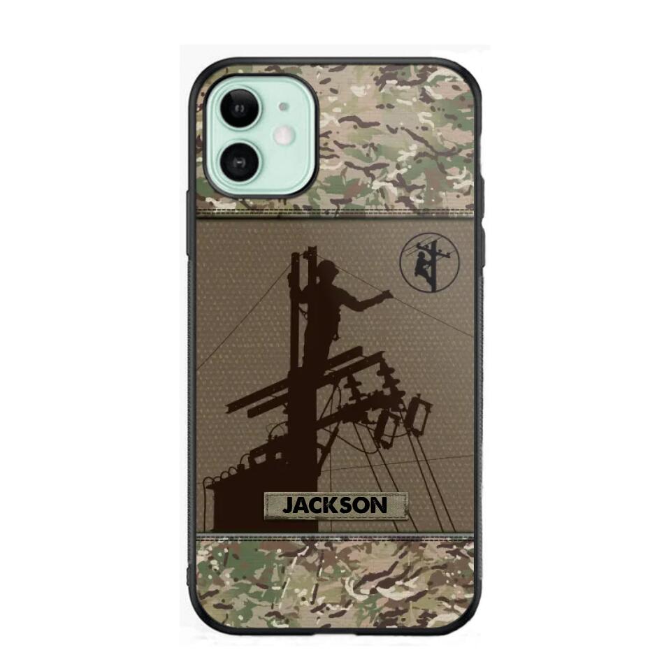 Personalized Lineman Camo 3D Printed Phonecase OCT22-HY31