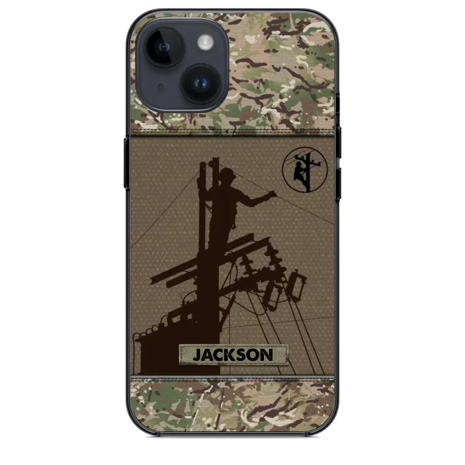 Personalized Lineman Camo 3D Printed Phonecase OCT22-HY31