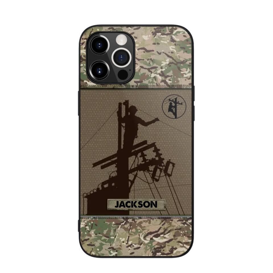 Personalized Lineman Camo 3D Printed Phonecase OCT22-HY31