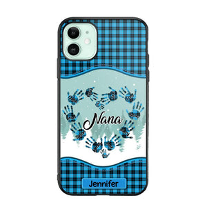 Personalized Grandma Nana Auntie Kid Name Heart Caro 3D Printed Phonecase 22NOV-HY02