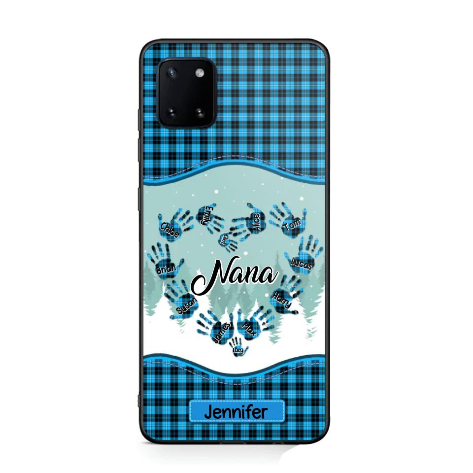 Personalized Grandma Nana Auntie Kid Name Heart Caro 3D Printed Phonecase 22NOV-HY02