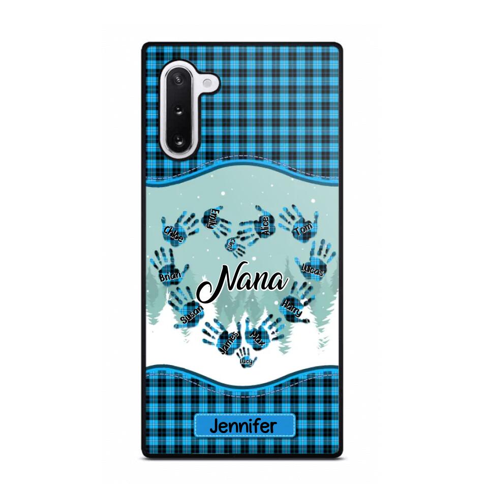 Personalized Grandma Nana Auntie Kid Name Heart Caro 3D Printed Phonecase 22NOV-HY02