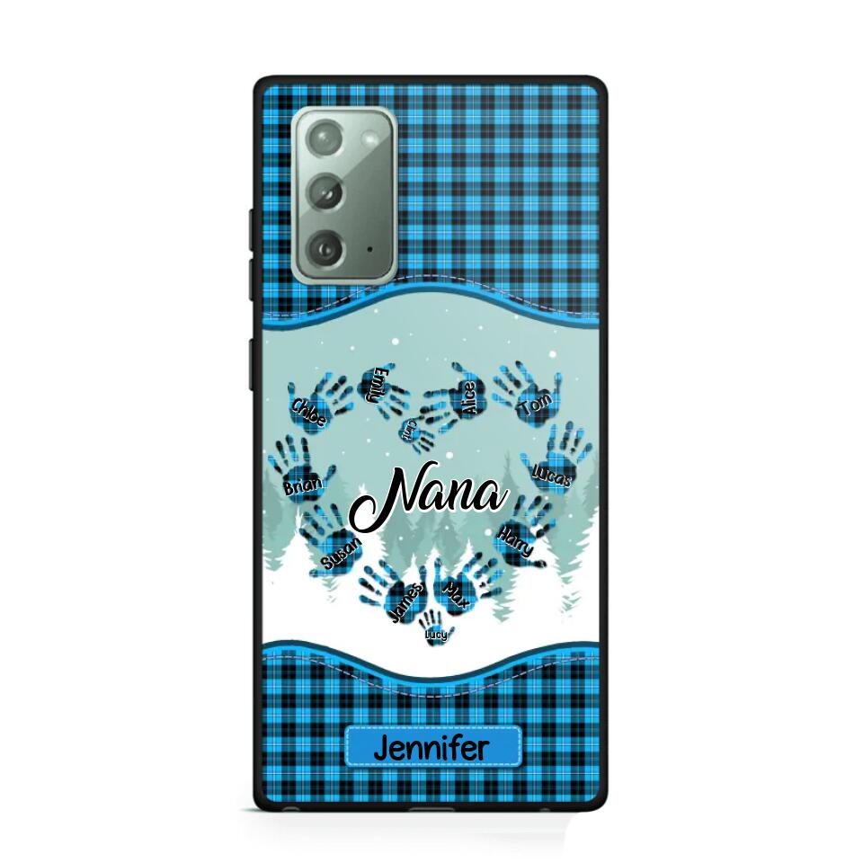 Personalized Grandma Nana Auntie Kid Name Heart Caro 3D Printed Phonecase 22NOV-HY02