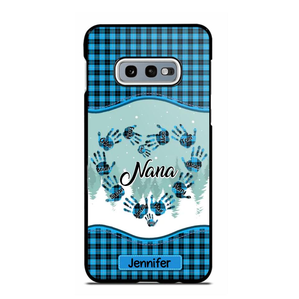 Personalized Grandma Nana Auntie Kid Name Heart Caro 3D Printed Phonecase 22NOV-HY02