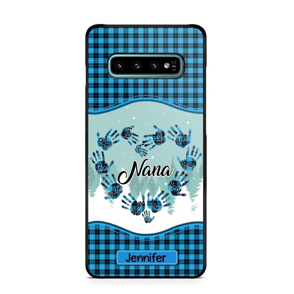 Personalized Grandma Nana Auntie Kid Name Heart Caro 3D Printed Phonecase 22NOV-HY02