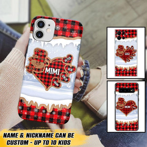 Personalized Grandma Nana Auntie Snowman Kid Name Caro Christmas 3D Printed Phonecase 22NOV-HQ02