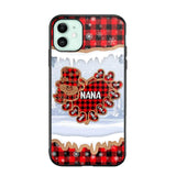 Personalized Grandma Nana Auntie Snowman Kid Name Caro Christmas 3D Printed Phonecase 22NOV-HQ02