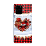 Personalized Grandma Nana Auntie Snowman Kid Name Caro Christmas 3D Printed Phonecase 22NOV-HQ02