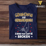 Personalized Grandma And Granddaugh A Bond That Can't Be Broken Caro Tshirt Printed QTHY0211