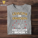 Personalized Grandma And Granddaugh A Bond That Can't Be Broken Caro Tshirt Printed QTHY0211