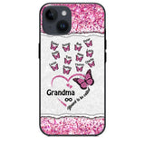 Personalized Blessed To Be Called Grandma Nana Mommy Butterfly Kid Name 3D Printed Phonecase 22NOV-HQ04