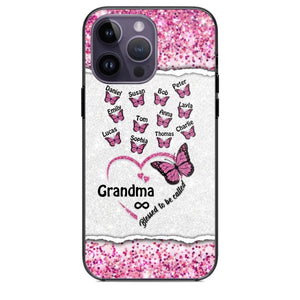 Personalized Blessed To Be Called Grandma Nana Mommy Butterfly Kid Name 3D Printed Phonecase 22NOV-HQ04